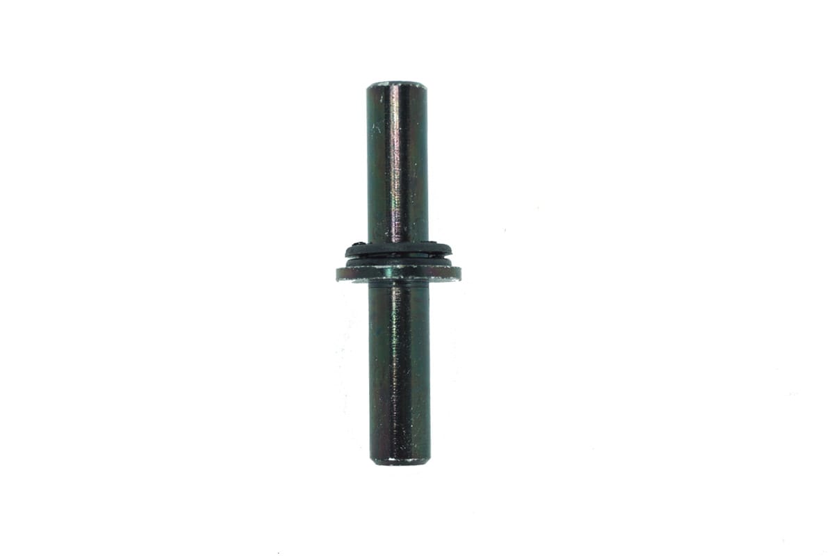 Steel special purpose pin for shutter hinges, zinc plated, sold individually, designed for durability and strength.
