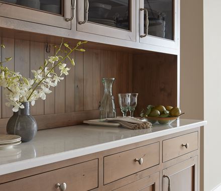 Edona series cabinet knob, 1-1/4 inch, available in multiple finishes, enhancing kitchen cabinetry style.