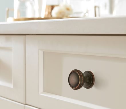 Revitalize Series cabinet knob in 1-1/4 inch size, available in multiple finishes, enhancing kitchen cabinetry.