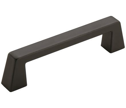 Blackrock Series cabinet pull in black bronze finish, 3-3/4 inch center to center, sold individually for modern cabinetry.