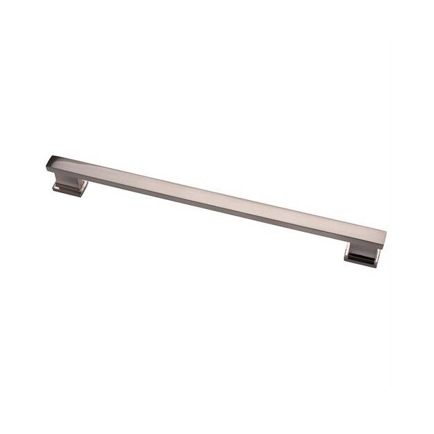 Polished chrome cabinet pull from the Hexa Series, 5 inches center to center, sold individually for modern cabinetry.