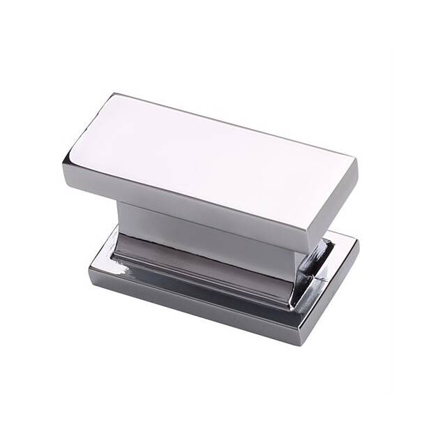 Sleek 1-1/2 inch cabinet knob from the Hexa Series, available in multiple finishes, sold individually.