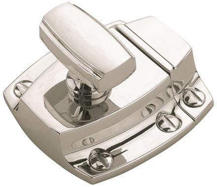 Highland Ridge Series cabinet latch, 1-7/8 inch, available in multiple finishes, sold individually for secure closure.