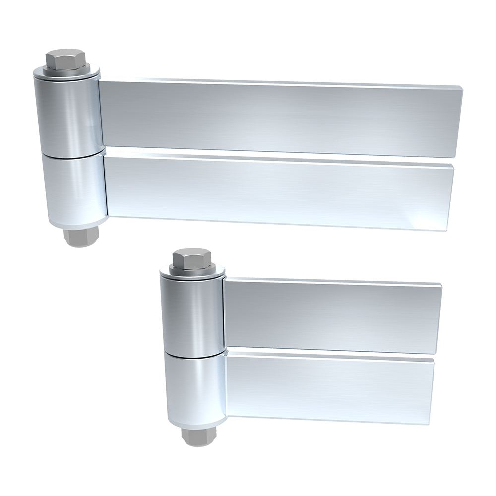 Heavy duty strap hinge for gates, 6 to 10 inches, steel construction, weld-on, zinc plated, supports up to 1000 lbs.