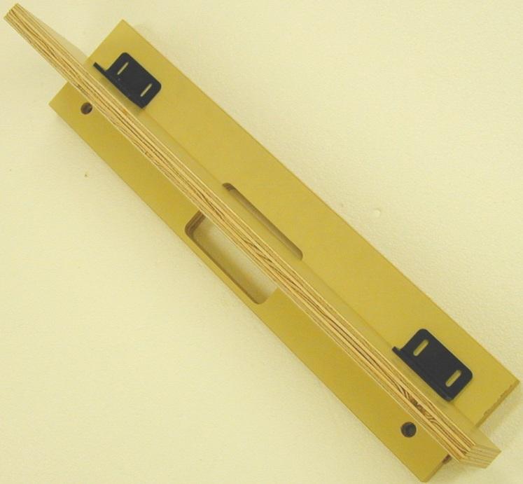 Single Pocket Clamp-On Template Kit with 18-inch template, two slotted brackets, and eight truss head screws for easy installation.