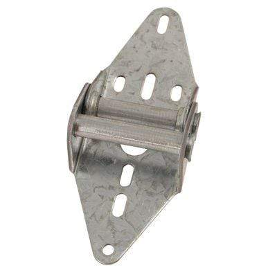 Commercial garage door hinge made of 11-gauge steel, designed for standard sections 1 to 12, durable and reliable.
