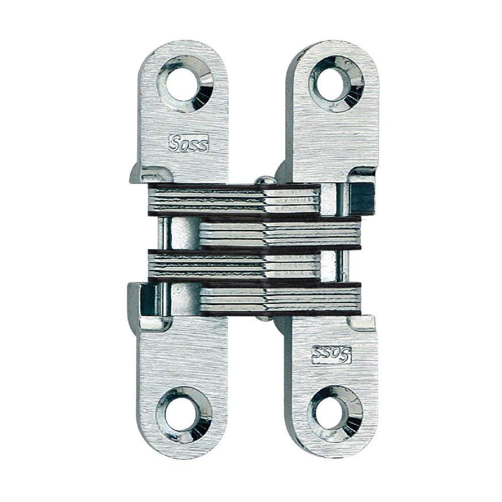 Concealed cabinet hinges in various finishes, 1/2 inch x 2-3/8 inch, for 3/4 inch thick doors, sold in a 2 pack.