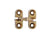 Concealed Cabinet Hinges - 3/8 Inch X 1 Inch - For Min Thick Door 1/2 Inch - Multiple Finishes Available - 2 Pack