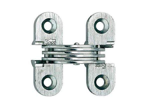 Concealed cabinet hinges for metal doors, 1/2 inch x 1-1/2 inch, available in multiple finishes, sold in a 2 pack.