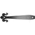 Decorative Dummy Strap Hinge for Gates - Forged Steel - 12-7/8" Inch x 3-1/4" Inch - Sold Individually