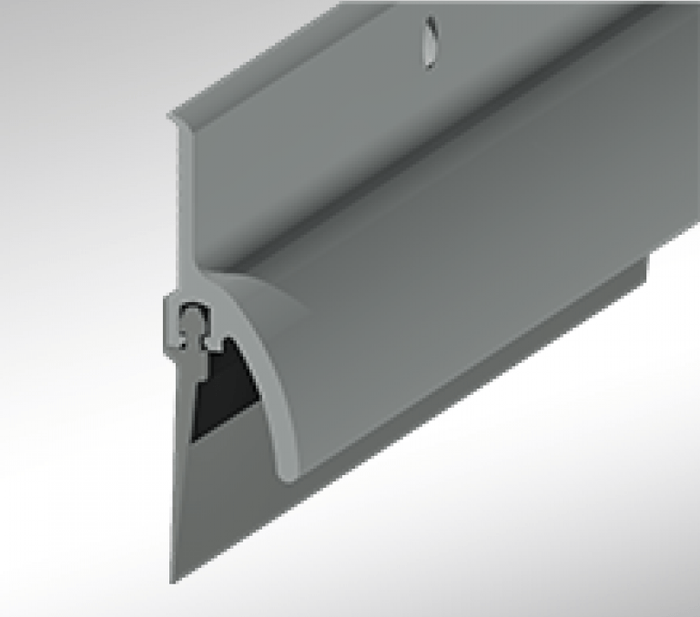 Door bottom sweep with rain drip, available in multiple sizes and finishes, sold individually for effective sealing.