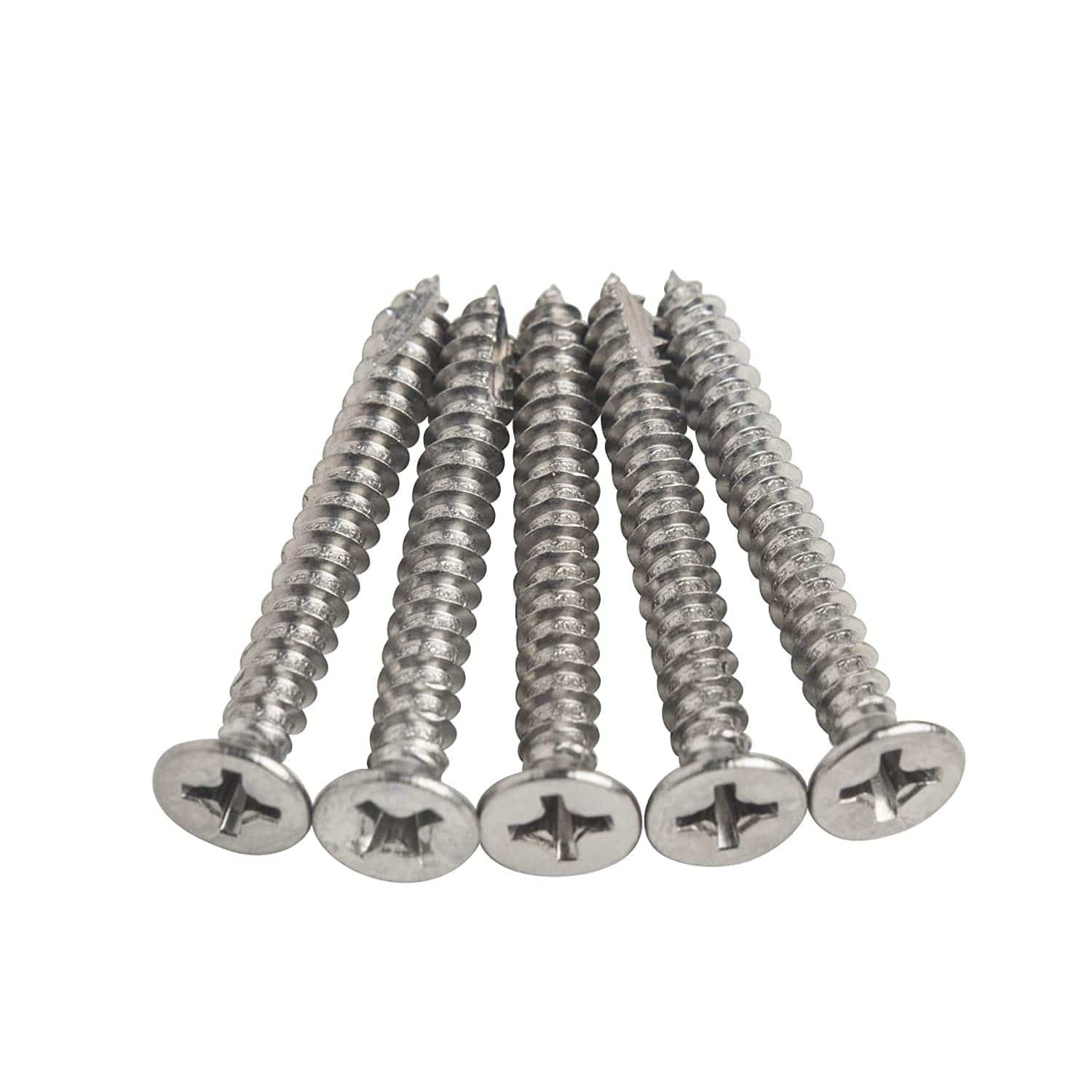 #9 x 1-1/2 inch door hinge wood screws in multiple finishes for secure installation in various applications.