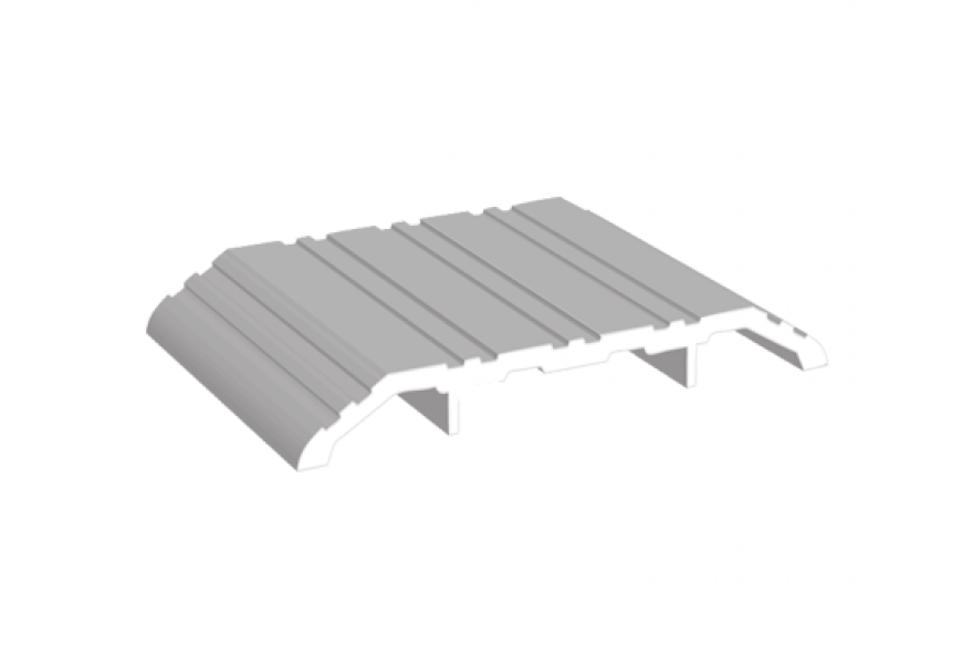 Heavy duty saddle door threshold with 1/2 inch height, available in multiple sizes and finishes, sold individually.
