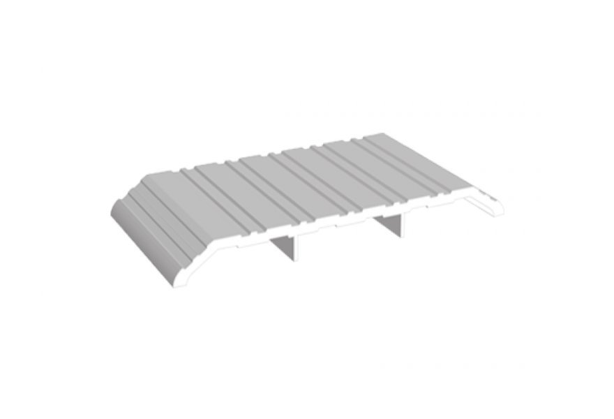 Heavy-duty saddle door threshold with 1/2-inch height, available in multiple sizes and finishes, sold individually.