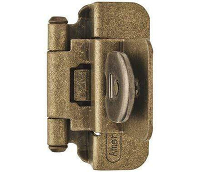 Double Demountable Cabinet Hinges - 3/8" Inch (10 Mm) Inset - 2 1/4" X 1 1/2" - Multiple Finishes - 2 Pack
