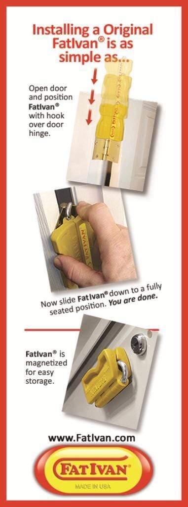 Door Stopper - Door Chock - Fat Ivan For Hinge Outlet - Multiple Finishes Available