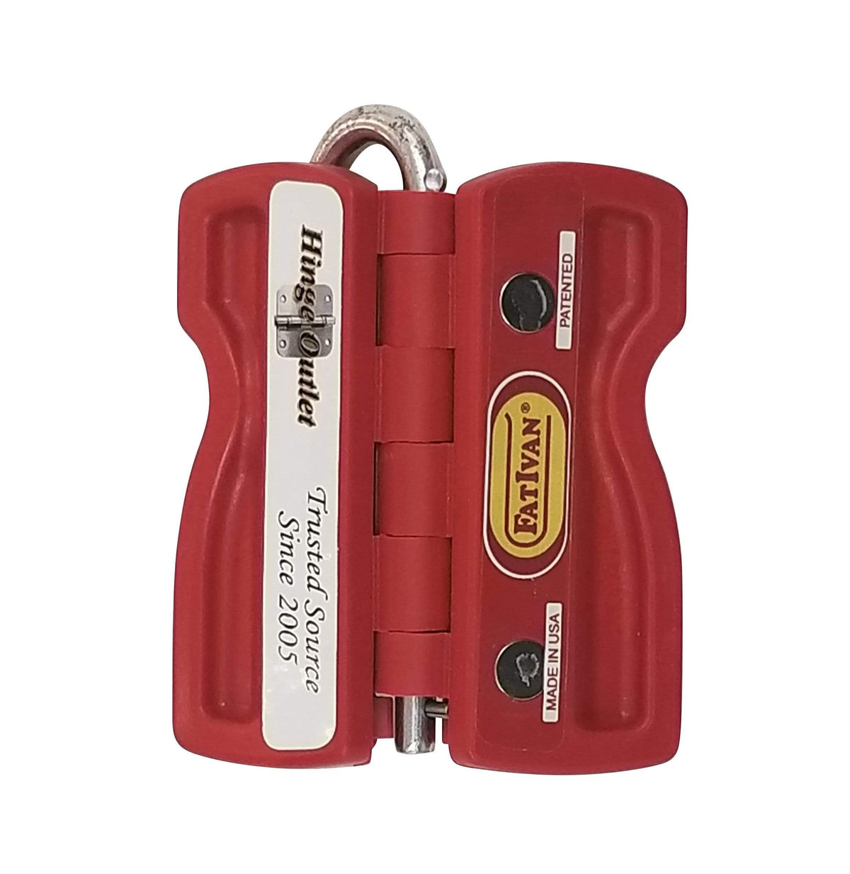 Fat Ivan door stopper in red, designed for stability and durability, available in multiple finishes and bulk discounts.
