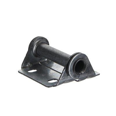 Durable half garage door hinge made of 14 gauge steel for narrow rail applications, ensuring reliable performance.