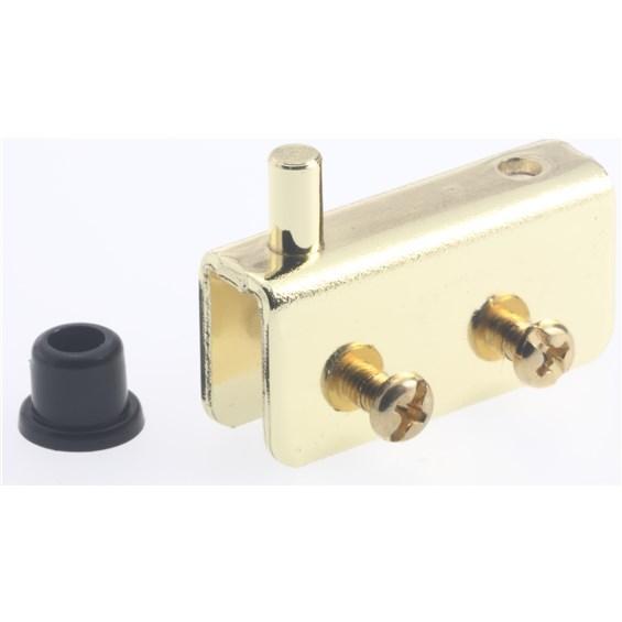 High-quality clip-on glass door hinges in various sizes and finishes, designed for easy installation without boring.