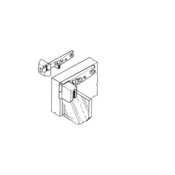 Glass door hinges with snap close inset design, available in multiple finishes, sold in a 2 pack for easy installation.