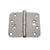 Stainless Steel Hinges With Security Tab - 4" X 4" Plain Bearing Hinge With 5/8" Radius Corners - Sold In Pairs