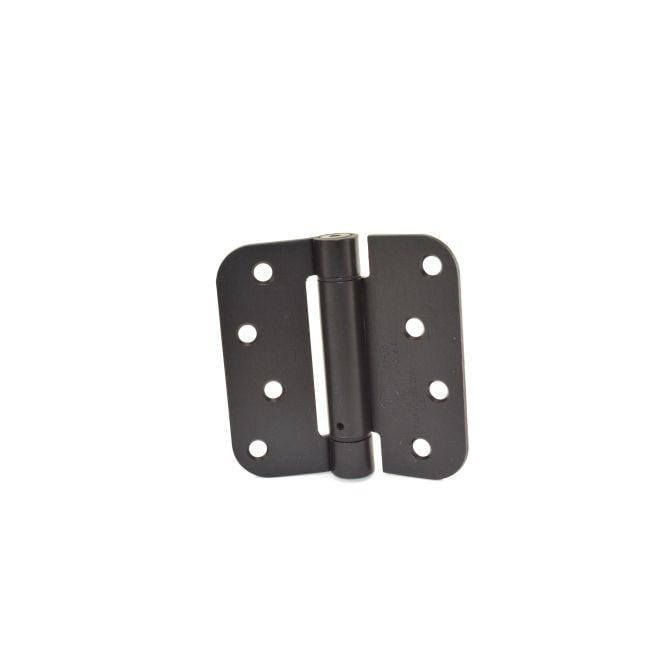 Hager 4-inch spring hinge with 5/8-inch radius available in multiple finishes, sold individually for doors.