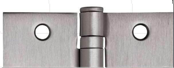 Hager spring hinge 4x4 inches with 1/4 inch radius, available in multiple finishes, sold individually for doors.