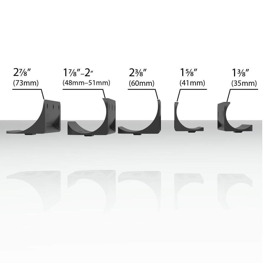 Heavy duty adjustable gate spring hinge for round post gate gaps, self-closing, supports up to 154 lbs, black finish.