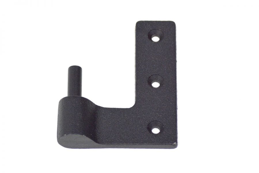 Jamb pintle for shutter hinges, 1-1/2 inch offset, cast iron with WeatherWright finish, sold in pairs.