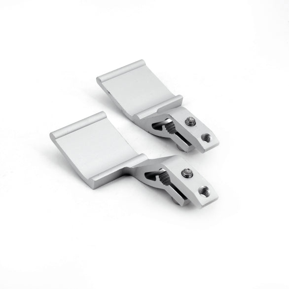 Lever release for EB folding shelf brackets, featuring two aluminum levers, available in multiple sizes and sold in sets.