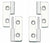 Lift Off Hinges - For Cabinets 1-37/64" X 1-3/16" - Stainless Steel - Sold Individually