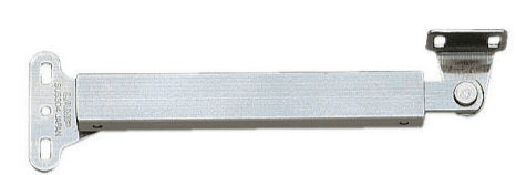 Vertical lift up lid stay made of 304 stainless steel, 7 43/64 inches long, supports 90-degree opening, sold individually.