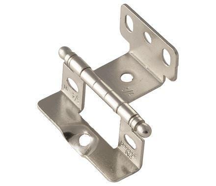 Full wrap inset cabinet hinge for 3/4" thick doors, 2 1/2" x 1 5/8", available in multiple finishes, sold individually.