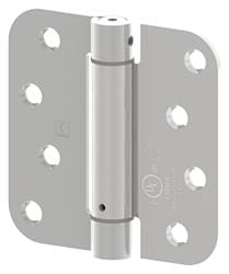 Hager 4-inch spring hinge with 5/8-inch radius, available in multiple finishes, sold individually for doors.