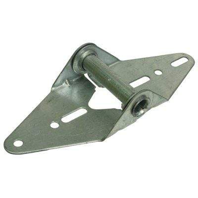 Durable 16 gauge residential garage door hinge for sections 1 to 4, designed for reliable door operation.