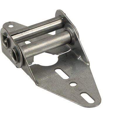 Durable 16 gauge residential garage door hinge for sections 1 to 4, designed for smooth door operation and longevity.