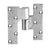 Rixson 3/4" Inch Offset Intermediate Pivot Door Hinge - For 3" Inch Thick Door - Right Handed - Flat Black Finish
