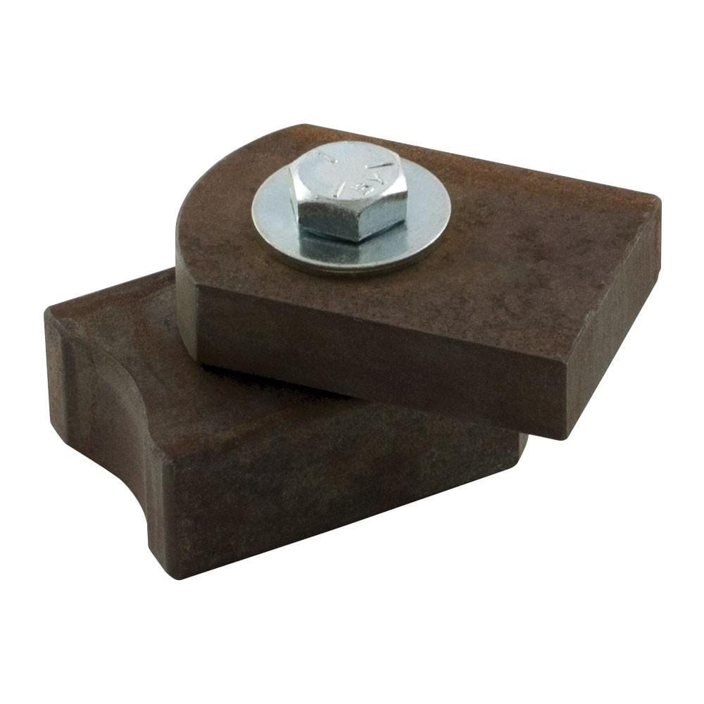 Light duty weld-on rusted baby badass gate hinge for gates up to 200 lbs, sold individually for durable support.