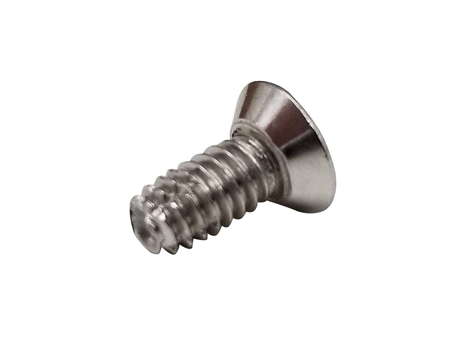 #10-24 x ½ inch machine screw for 4-inch spring or commercial hinges available in multiple finishes.