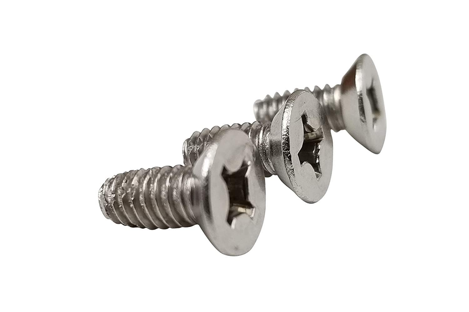 #10-24 x ½ inch machine screws designed for 4-inch spring or commercial hinges in various finishes.