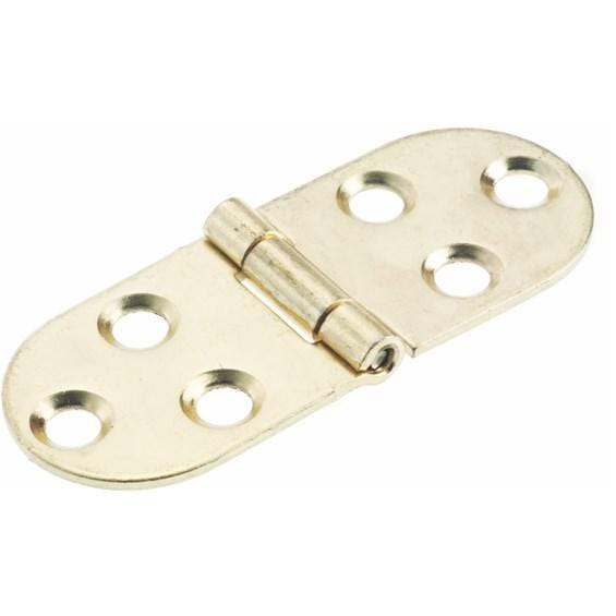 High-quality steel flap hinge with multiple finishes, ideal for sewing machines and sold individually.
