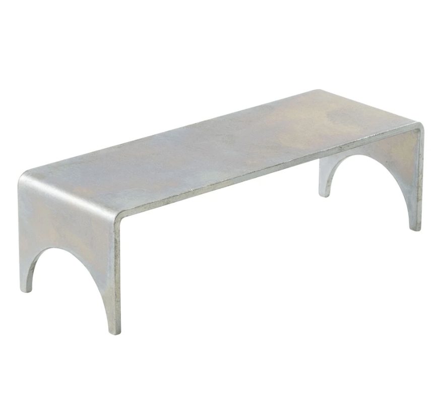 Zinc-finished Shut It Hardcore Carriage Cap available in 4 or 6 inches, sold individually for durable applications.