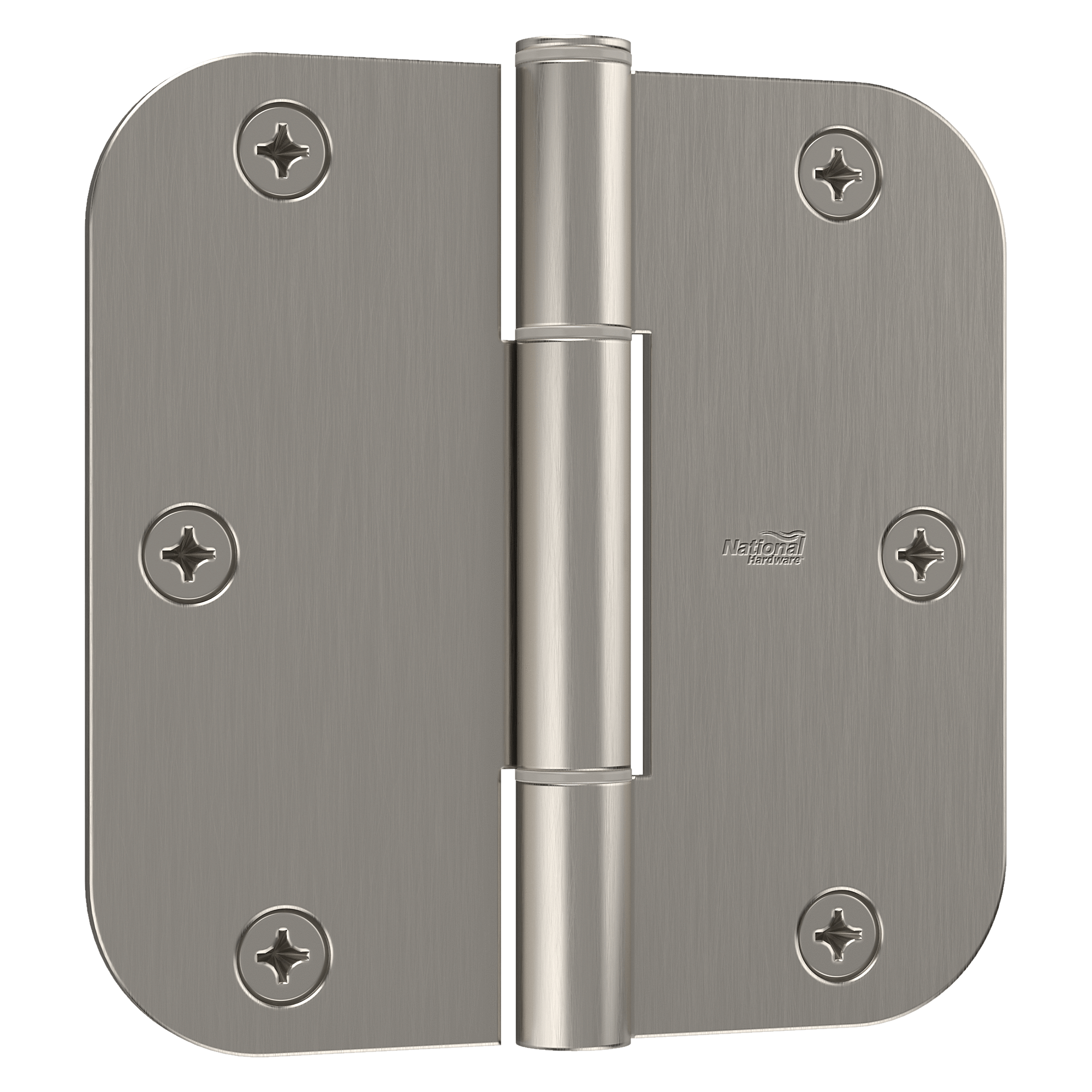 Squeak free 3.5-inch interior door hinges with 5/8-inch radius, available in multiple finishes, sold in a 3 pack.