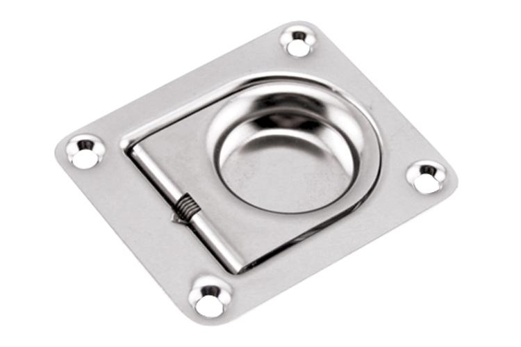 Stainless steel marine flush lift pull, 2-1/2 inches, ideal for boats and outdoor applications, sold individually.
