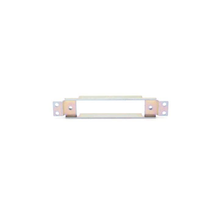 Steel mounting bracket for concealed hinges, zinc finish, designed for doors or frames, sold individually.