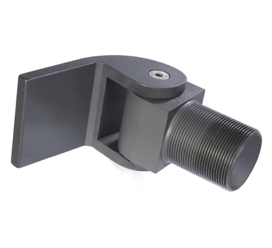 Sureclose adjustable self-closing gate hinge designed for a 1/2 inch gate gap with final snap action and flush mount.