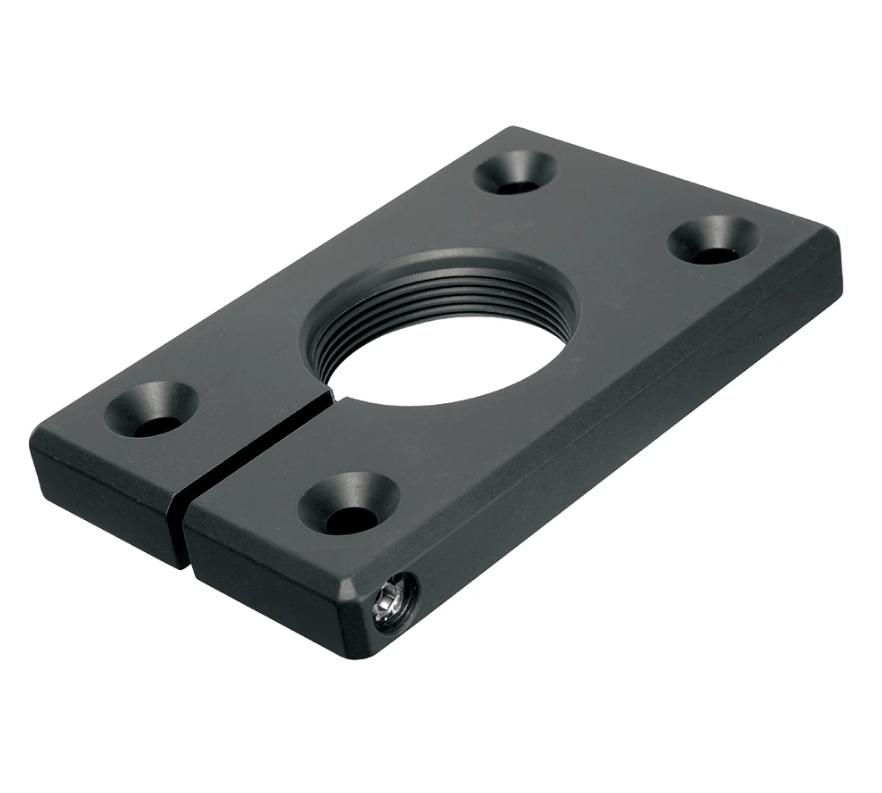 Sureclose post mounting brackets designed for center mount gate hinges, providing secure installation and support.