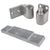 Intermediate Pivot Door Hinges Arch/Amarlite Style - Offset For Aluminum Doors - Face Frame Or 1/8" Recessed Applications