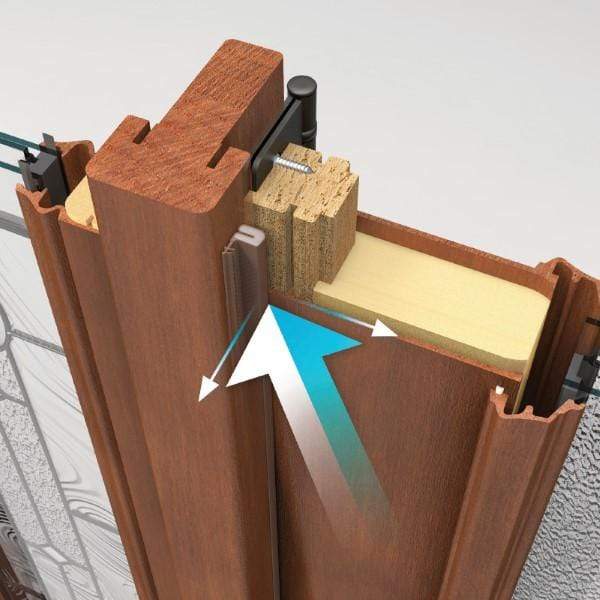 Thermatru 4x4 inch spring hinges with 5/8 inch radius, available in multiple finishes, sold individually for doors.