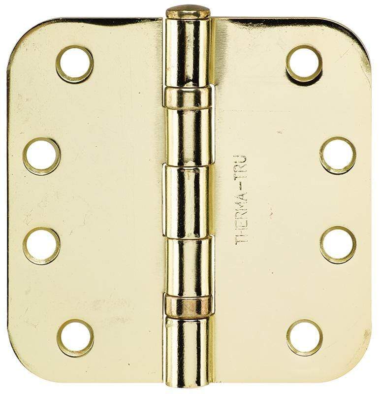 Thermatru Classic Craft ball bearing hinge, 4x4 inches with 5/8 inch radius, available in multiple finishes, sold individually.